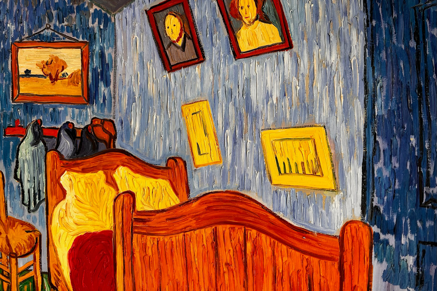 Vincent van Gogh – La Chambre – Peinture à l'huile post-impressionniste peinte à la main sur toile (72 × 60 cm)