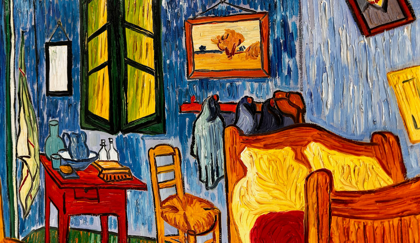 Vincent van Gogh – La Chambre – Peinture à l'huile post-impressionniste peinte à la main sur toile (72 × 60 cm)