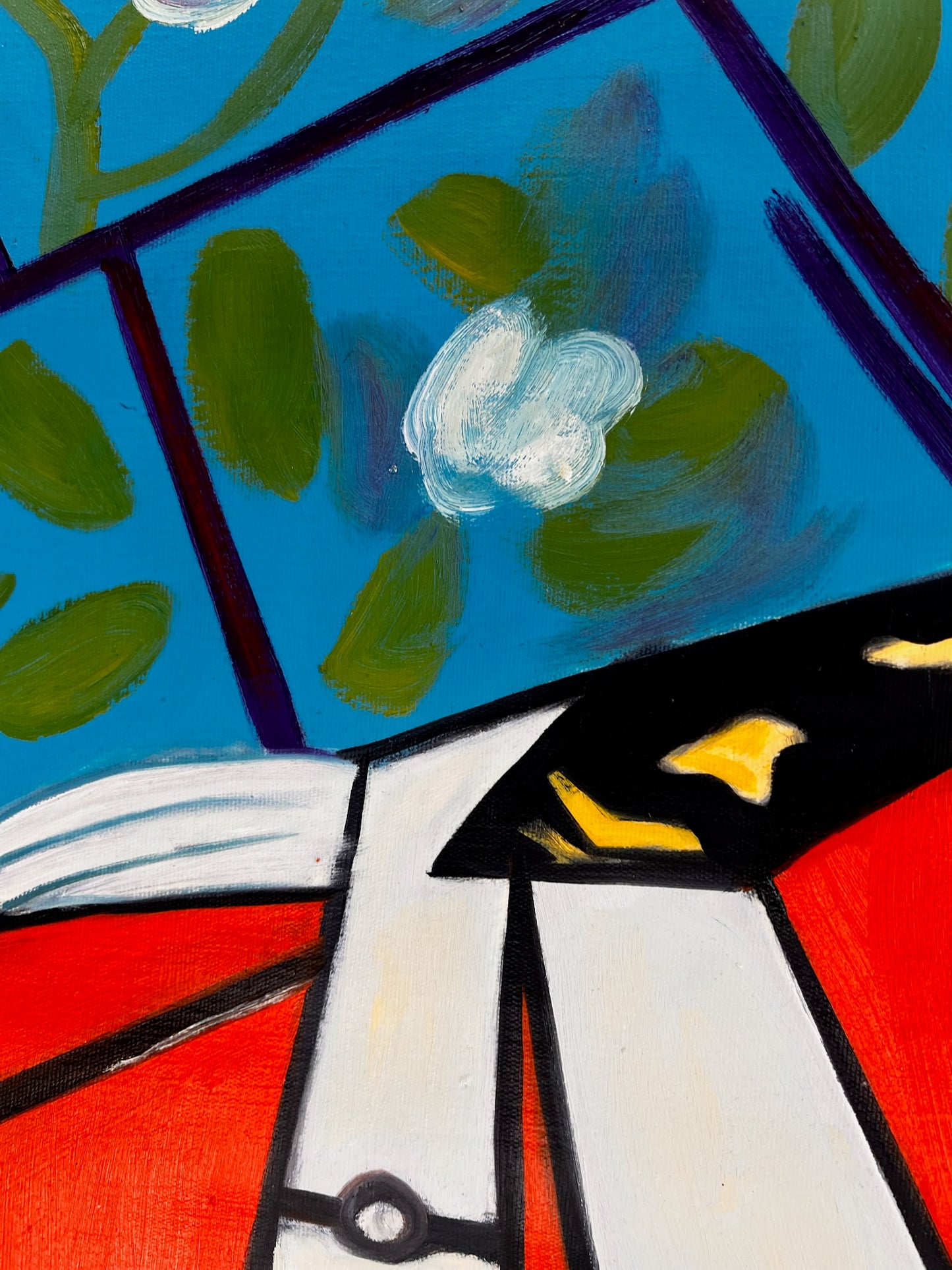 Picasso - Jacqueline avec fleur – Peinture à la main