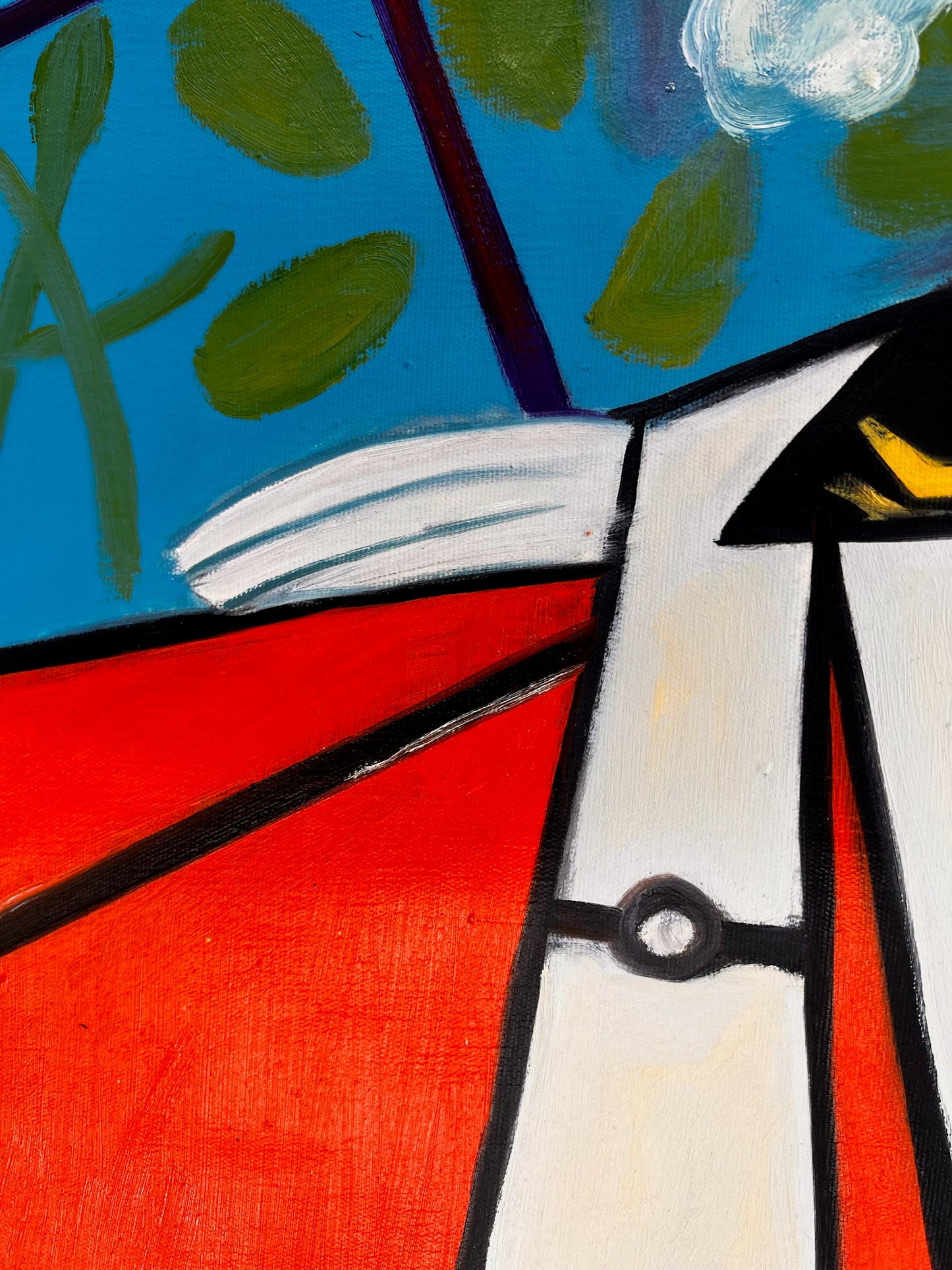 Picasso - Jacqueline avec fleur – Peinture à la main