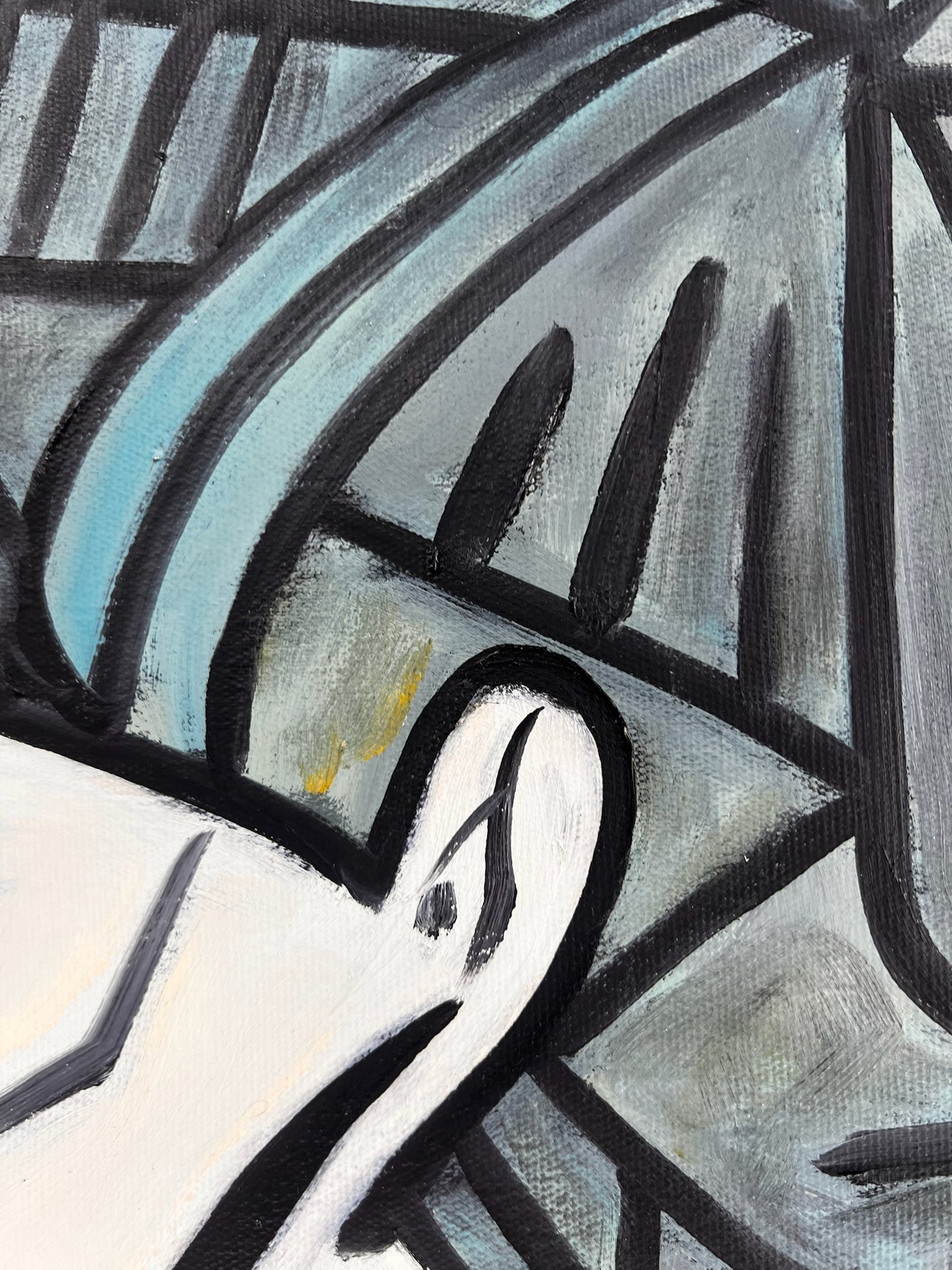 Picasso - Jacqueline avec fleur – Peinture à la main