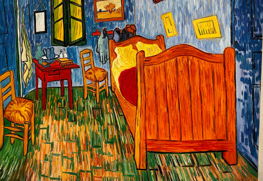 Vincent van Gogh – La Chambre – Peinture à l'huile post-impressionniste peinte à la main sur toile (72 × 60 cm)