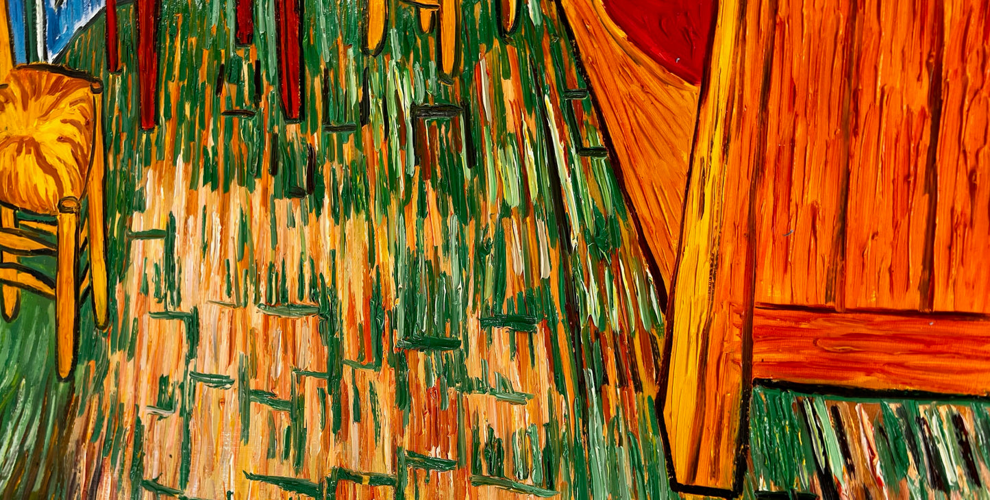 Vincent van Gogh – La Chambre – Peinture à l'huile post-impressionniste peinte à la main sur toile (72 × 60 cm)
