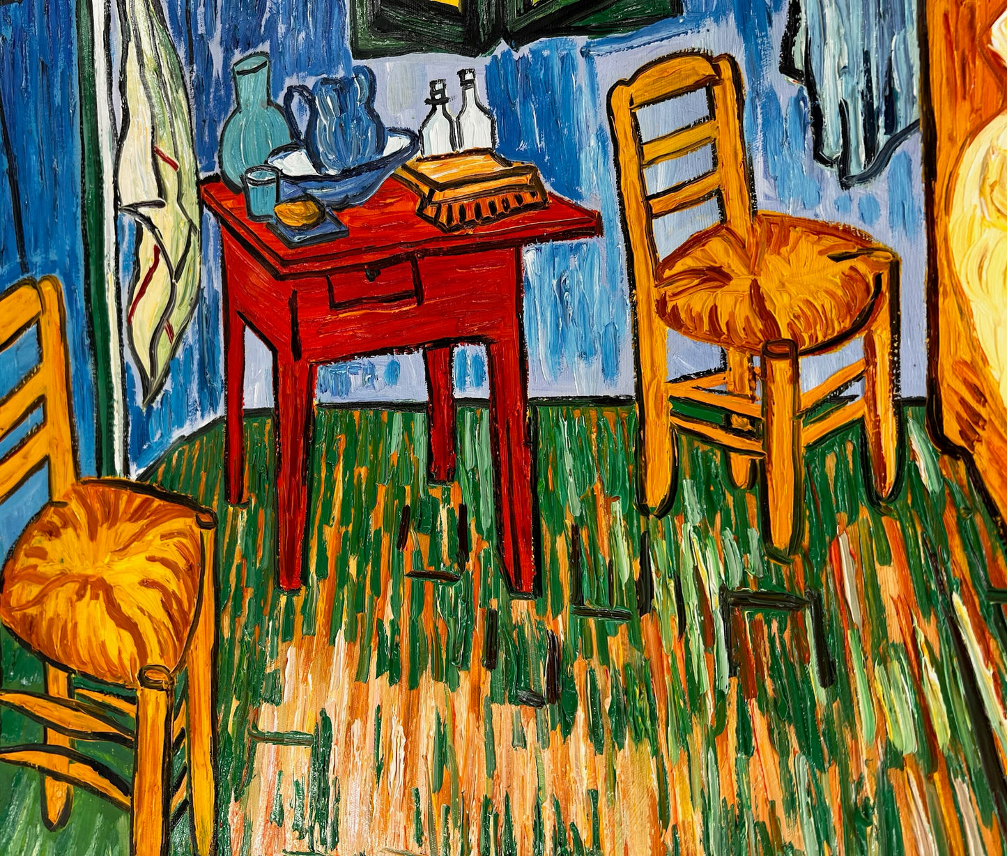 Vincent van Gogh – La Chambre – Peinture à l'huile post-impressionniste peinte à la main sur toile (72 × 60 cm)