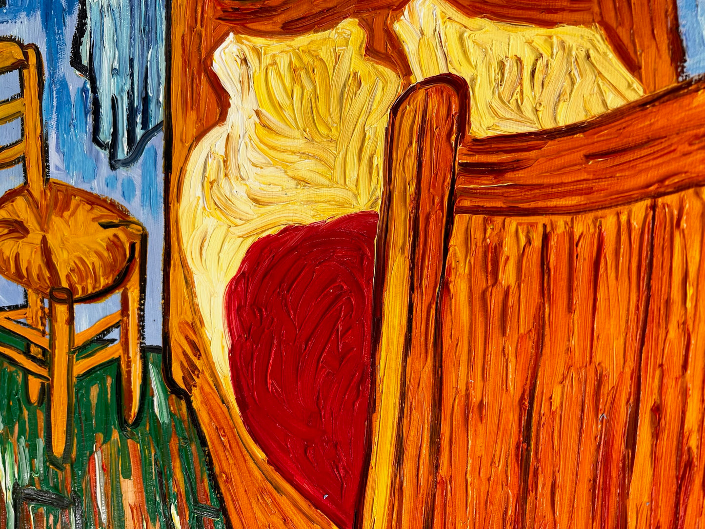 Vincent van Gogh – La Chambre – Peinture à l'huile post-impressionniste peinte à la main sur toile (72 × 60 cm)