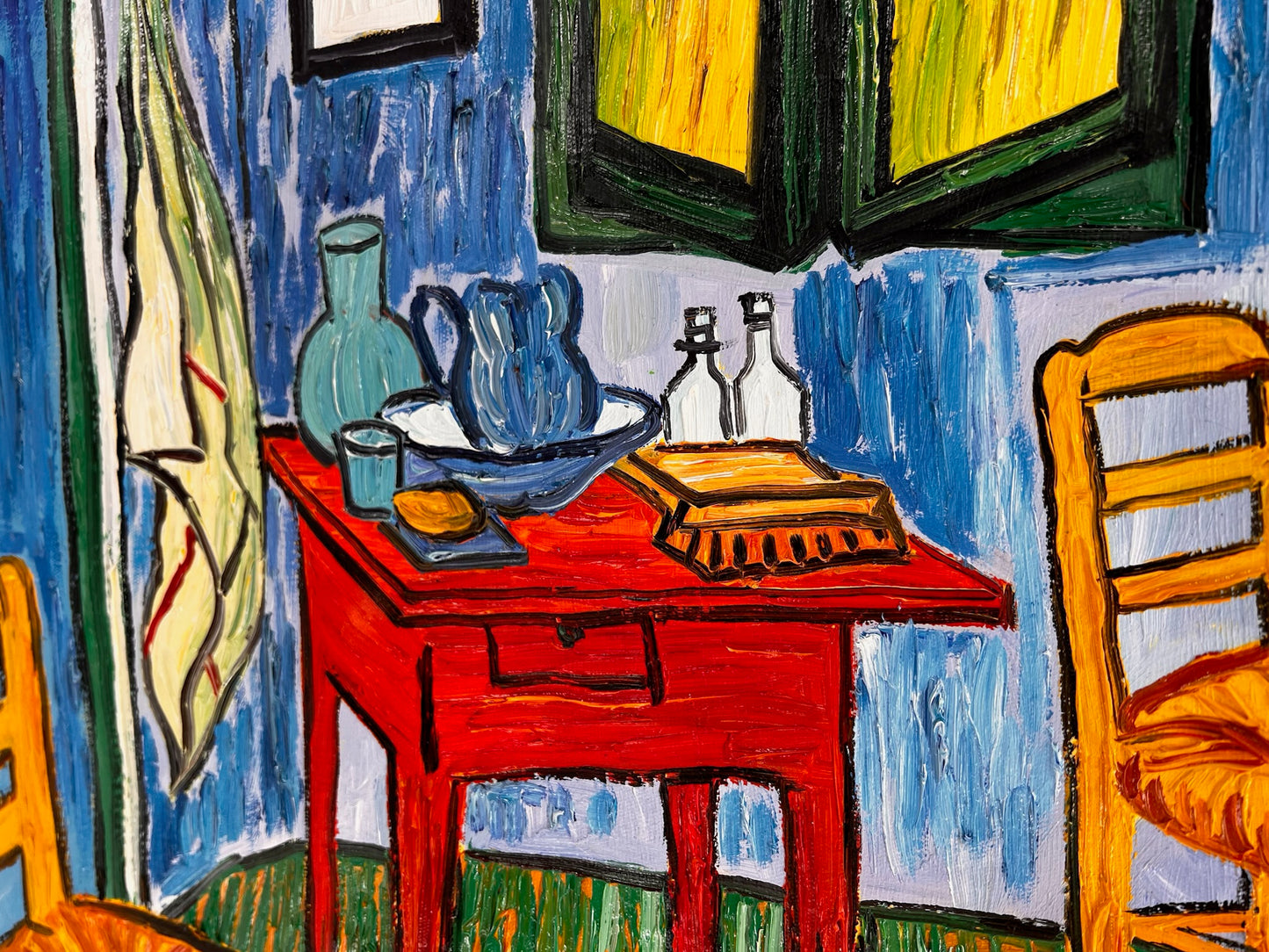 Vincent van Gogh – La Chambre – Peinture à l'huile post-impressionniste peinte à la main sur toile (72 × 60 cm)
