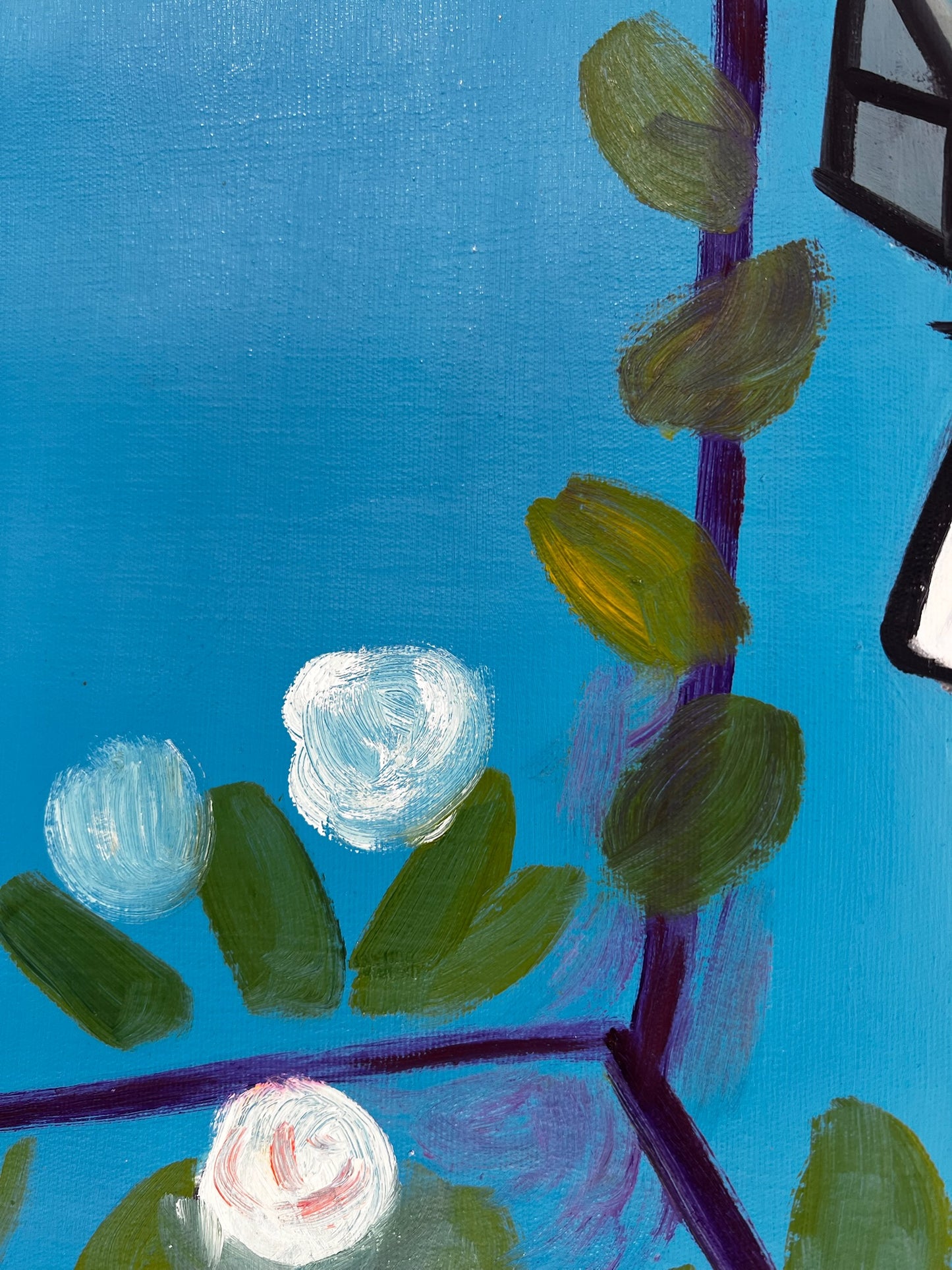 Picasso - Jacqueline avec fleur – Peinture à la main