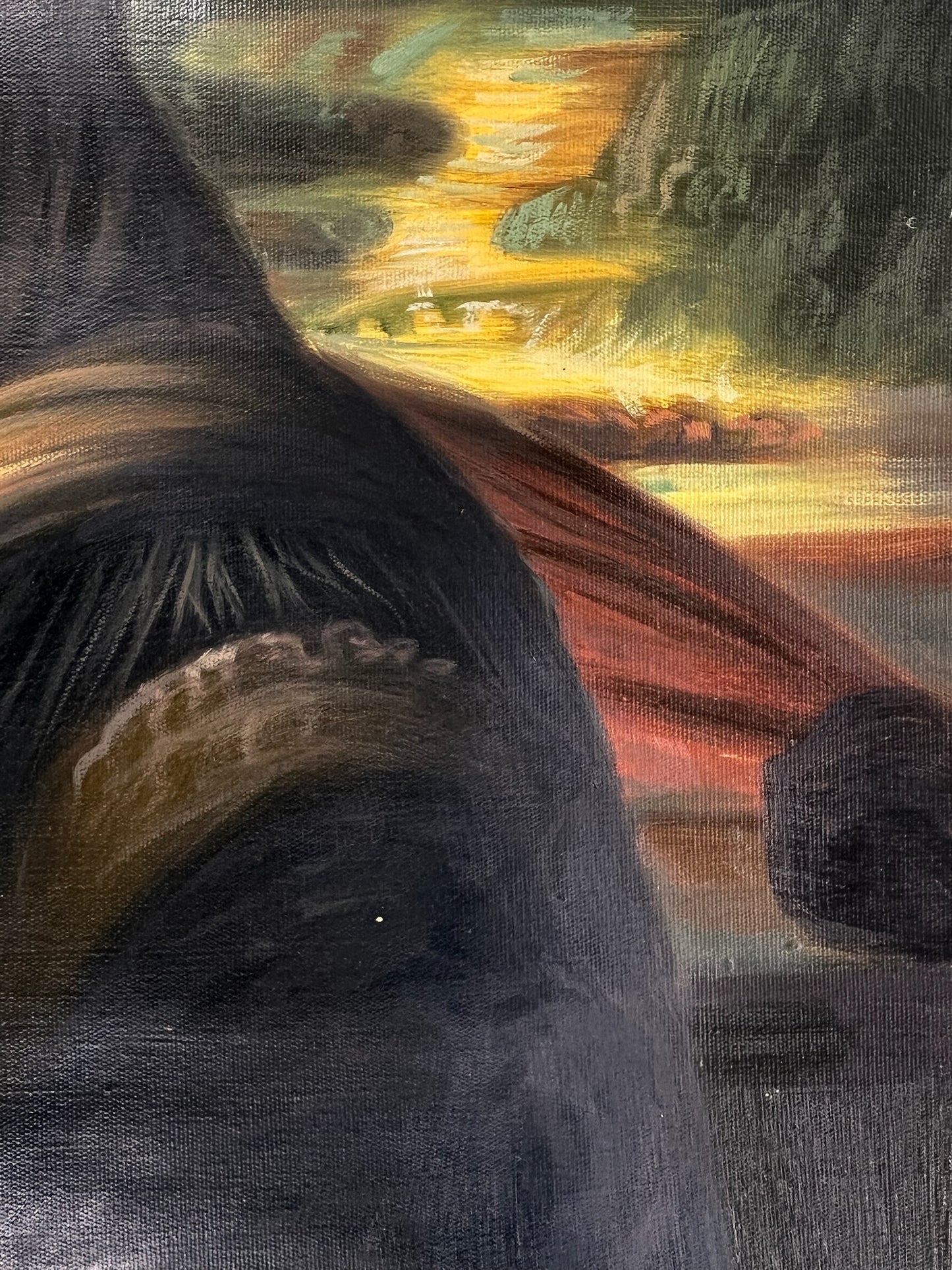 Mona Lisa – Peinture à l'huile Renaissance peinte à la main sur toile (60 × 80 cm)