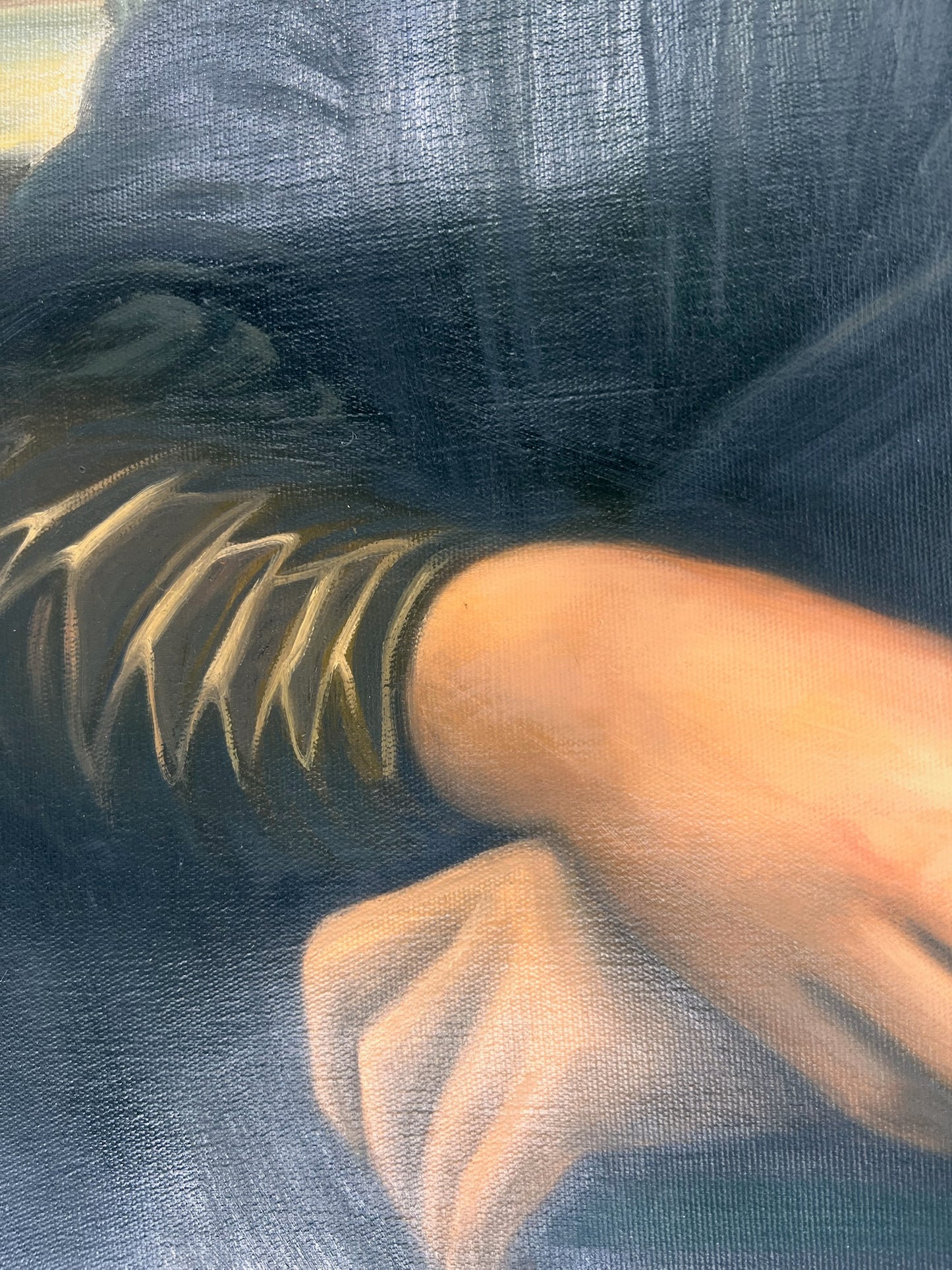 Mona Lisa – Peinture à l'huile Renaissance peinte à la main sur toile (60 × 80 cm)