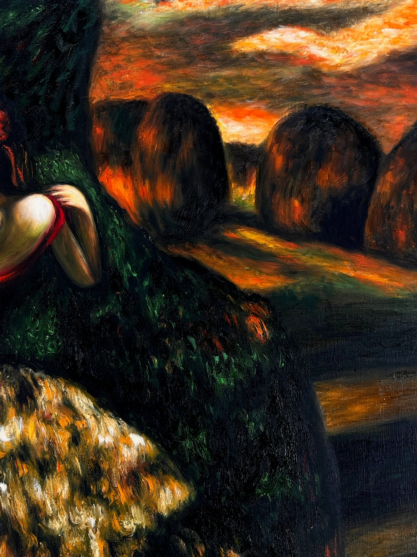 Les Danseurs au Soleil – Peinture à l'huile impressionniste sur toile peinte à la main (60 × 80 cm)