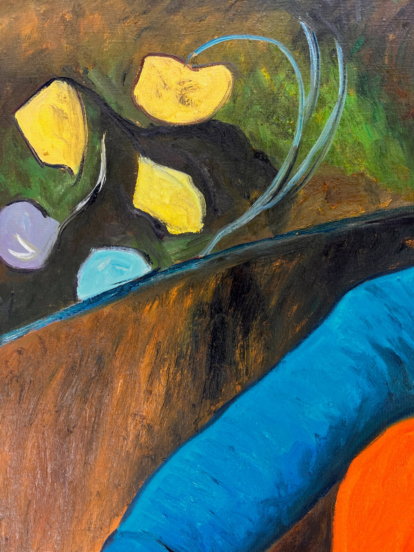 Portrait d'un Violoncelliste – Peinture à l'huile post-impressionniste peinte à la main sur toile (60 × 80 cm)