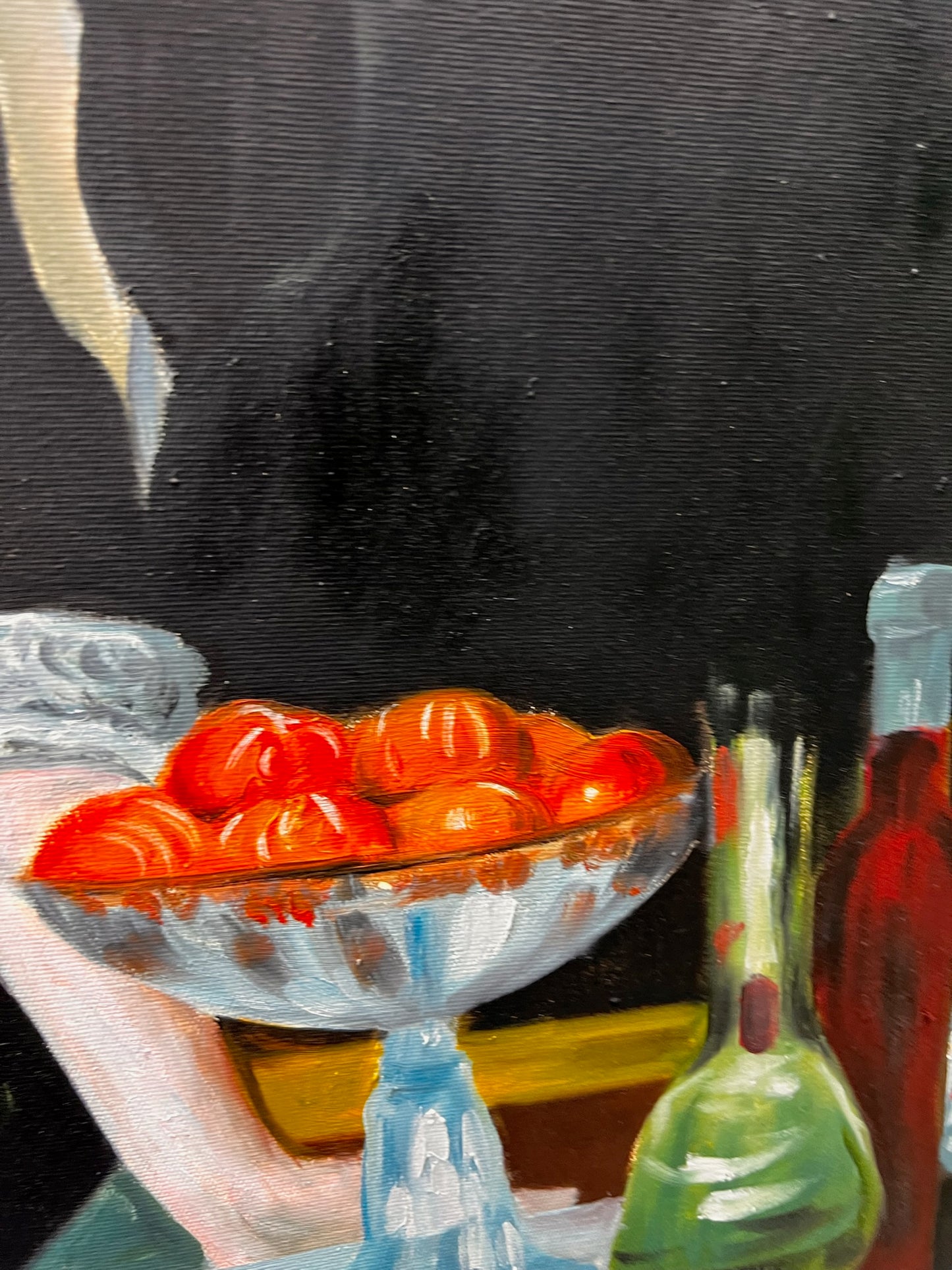 Un Bar aux Folies-Bergère – Peinture à l'huile impressionniste peinte à la main sur toile (64 × 80 cm)