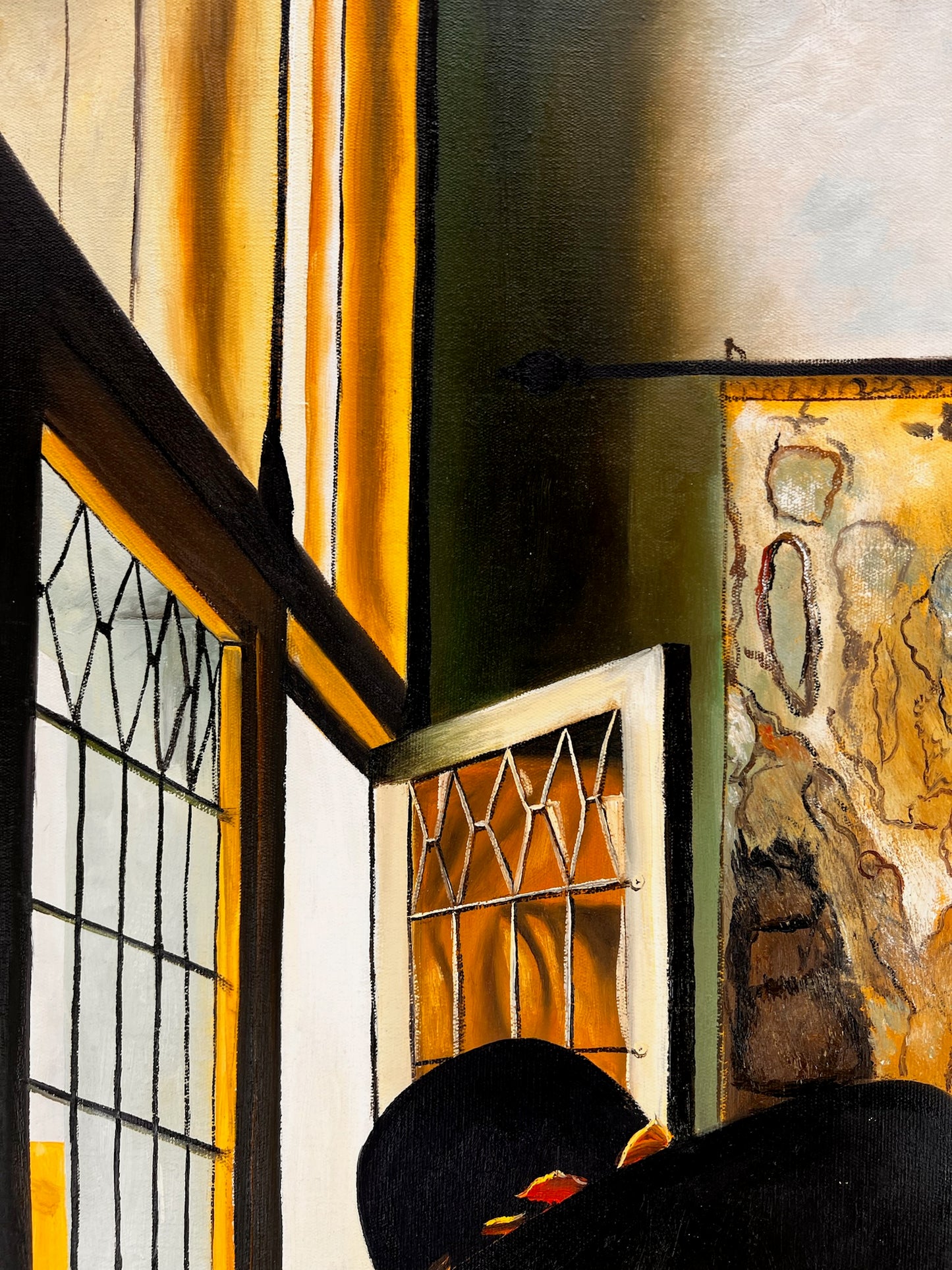 Johannes Vermeer – Soldat et fille souriante – Huile sur toile peinte à la main (60 × 80 cm)
