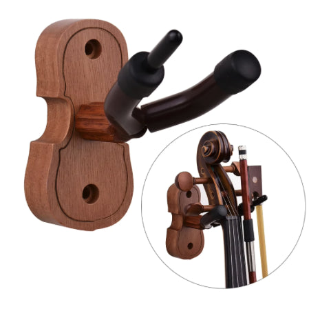 Support mural en bois pour violon/alto